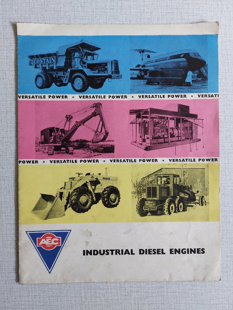 Brochure / Folder A.E.C. Industrial Diesel Engines, Ophalen of Verzenden, Gelezen, Overige merken
