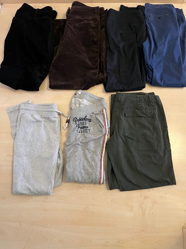 Pakket broeken maat 46, Verzenden, Gedragen, Maat 46/48 (XL) of groter