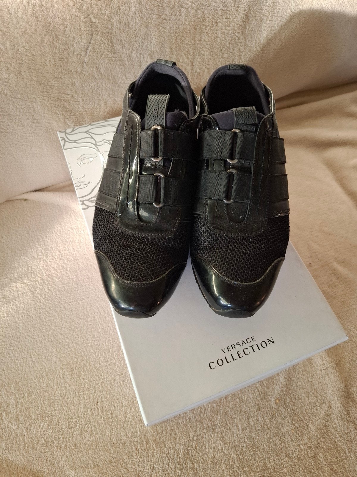 Versace Collection Sneakers Maat 39 - Zwart, Ophalen, Zwart, Sneakers of Gympen, Versace Collection