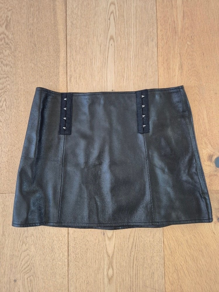 Mooie korte leren rok van Elegant Moments, Zwart, Ophalen of Verzenden, Zo goed als nieuw, Elegant Moments