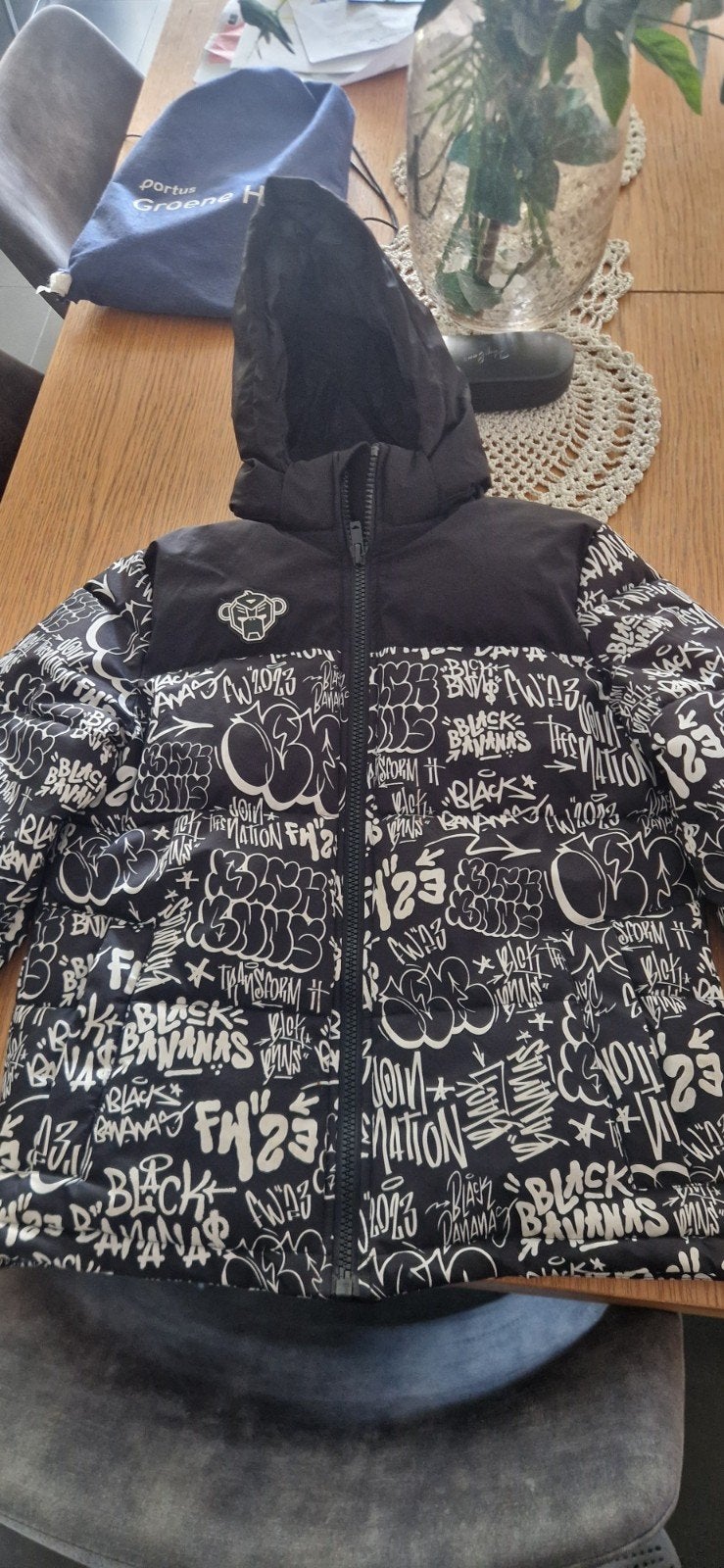 Stoere Black Bananas winterjas voor kinderen, Ophalen, Gebruikt, Black Bananas, Jongen of Meisje