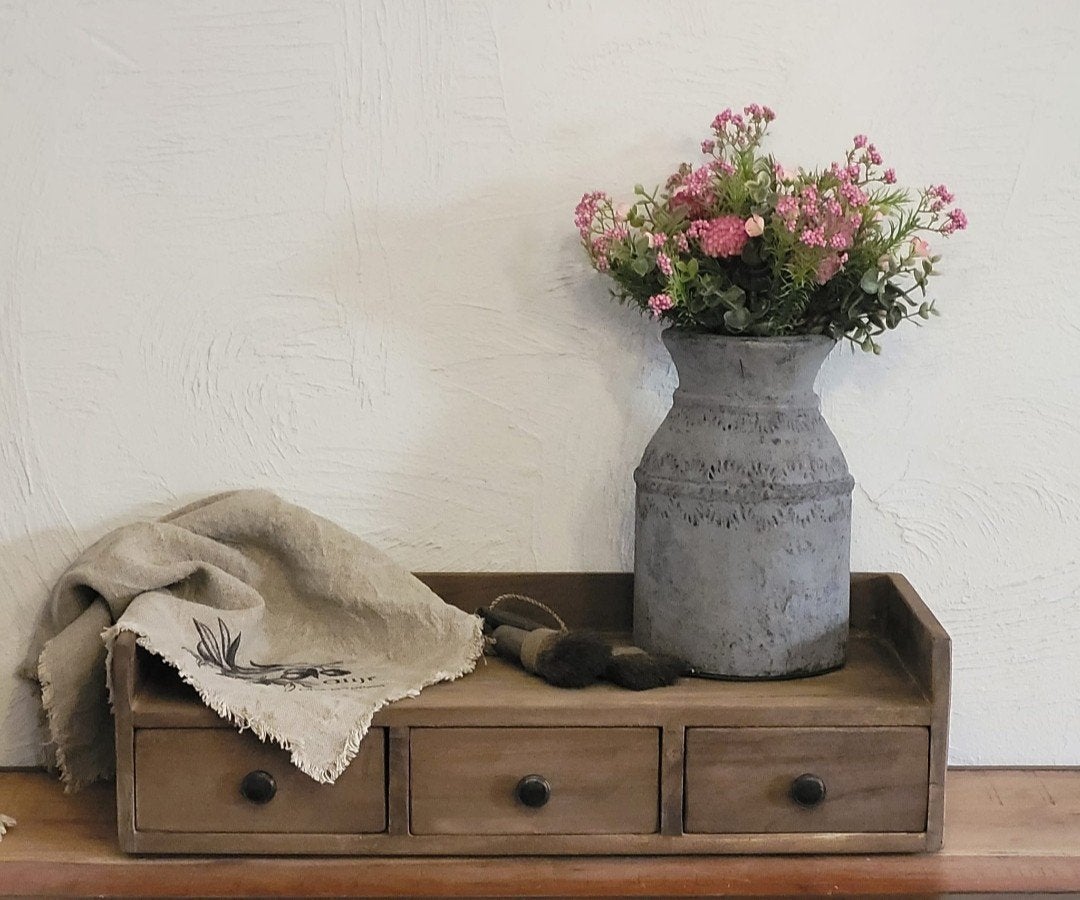 Teak houten coffee plateau met 3 laden, Ophalen of Verzenden