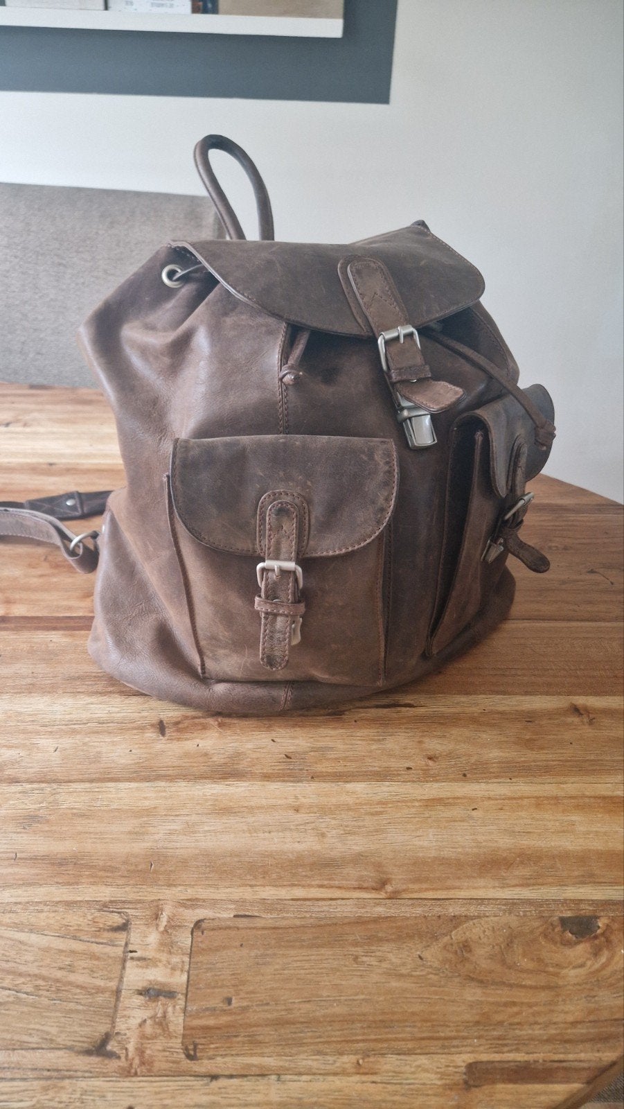 Bear Design Leren Rugzak - Zo goed als nieuw, 40 cm of meer, Ophalen of Verzenden, Zo goed als nieuw, Overige merken