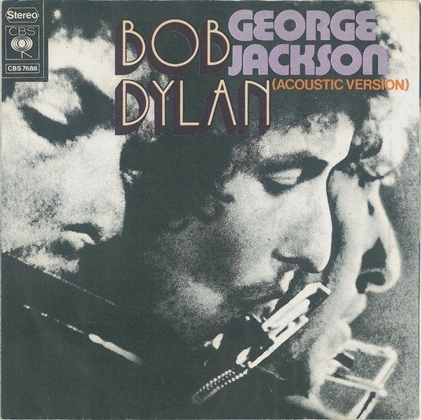 bob dylan/george jackson-world/folk/country/blues+kaartje, Verzenden, Gebruikt, 7 inch, Country en Western