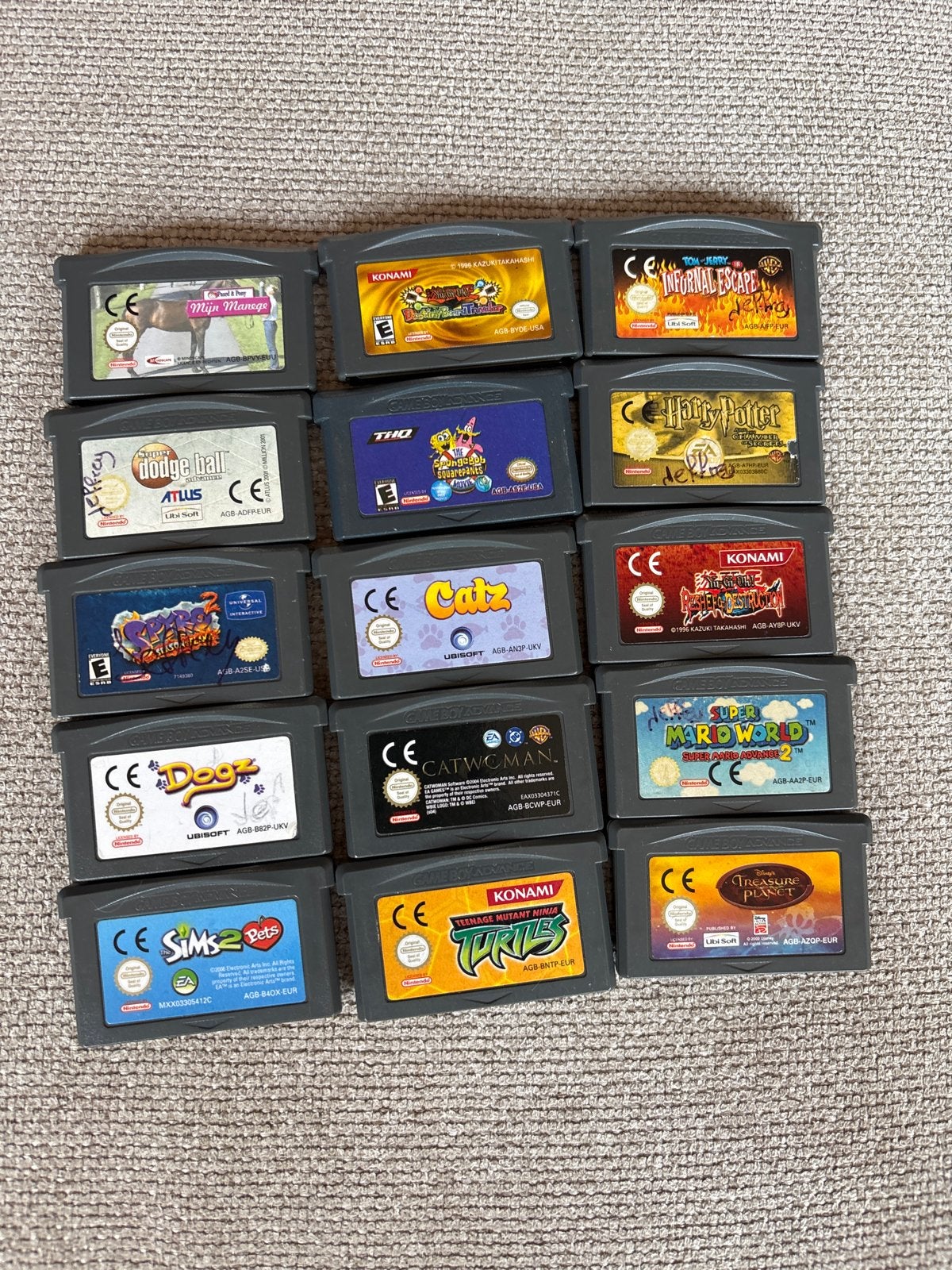 Grote collectie Game Boy Advance games (15 stuks), Gebruikt, Overige genres, 1 speler, Ophalen of Verzenden