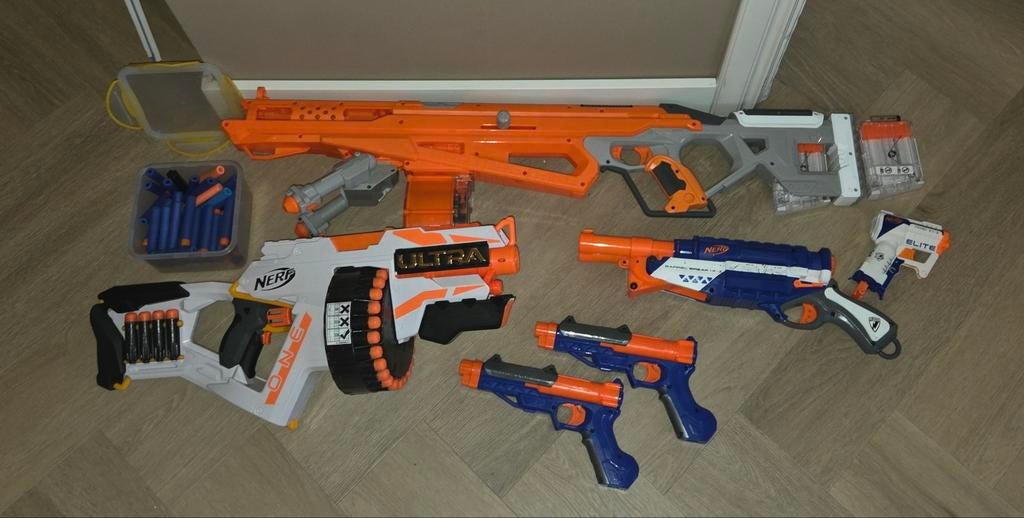 Nerf pistolen & lasergame, Verzamelen, Ophalen of Verzenden, Zo goed als nieuw