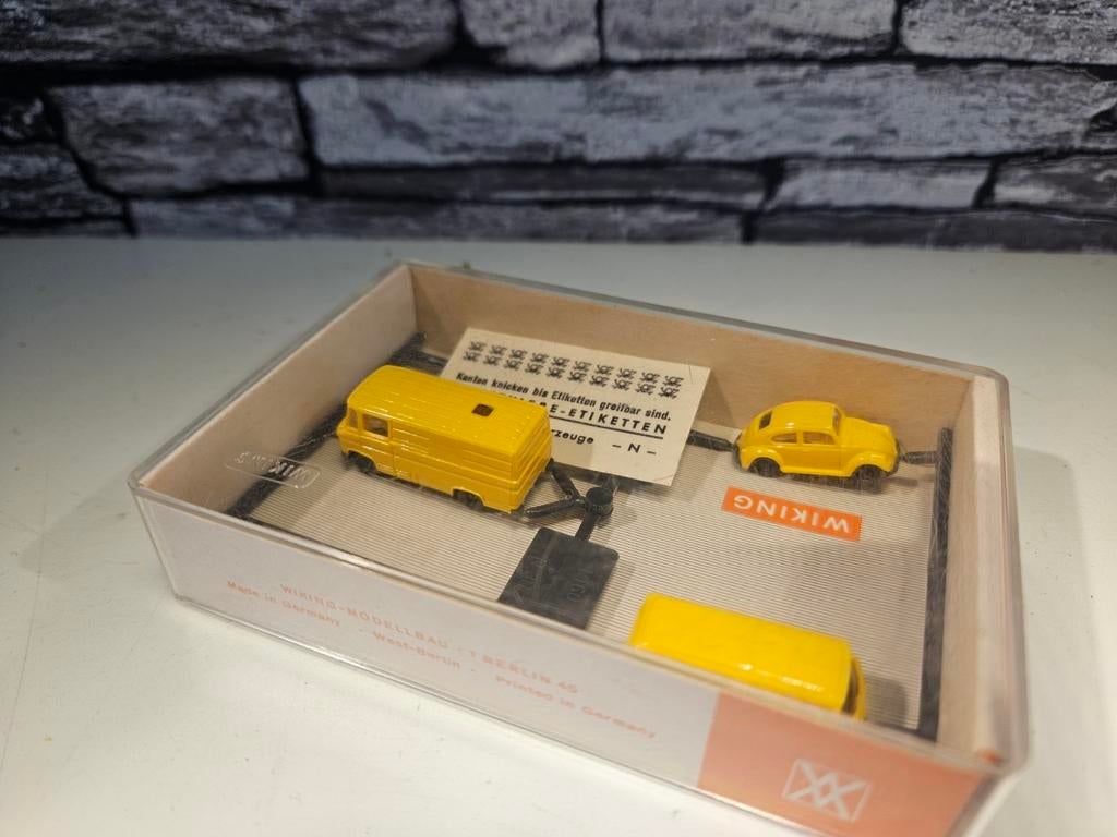 Wiking voertuigen auto's Deutsche Post N spoor trein 1:160, Overige merken, Gelijkstroom of Wisselstroom, Overige typen, Nieuw