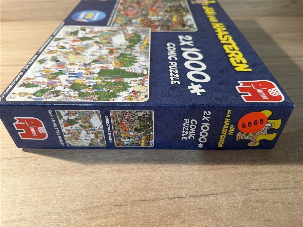 Jan van Haasteren - het kerstdiner - de kerstbomenmarkt - 2i, Verzenden, 500 t/m 1500 stukjes, Zo goed als nieuw