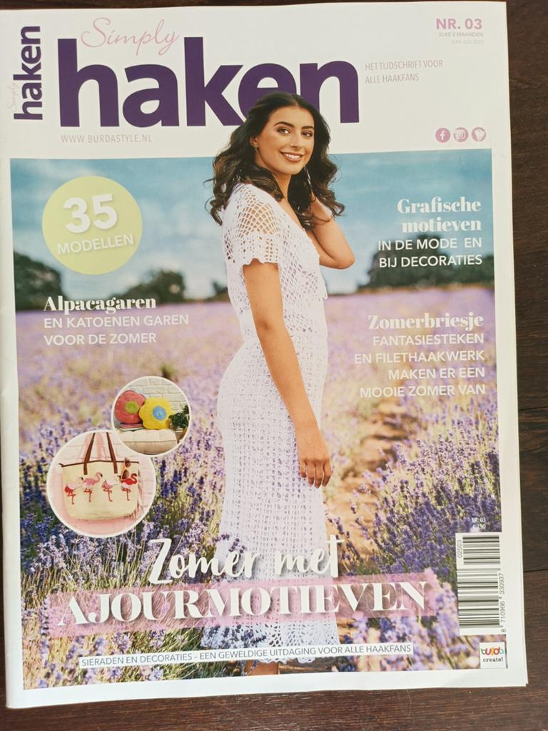 Simply haken nr. 3 juni juli 2025, Breien en Haken, Burda, Ophalen of Verzenden, Zo goed als nieuw