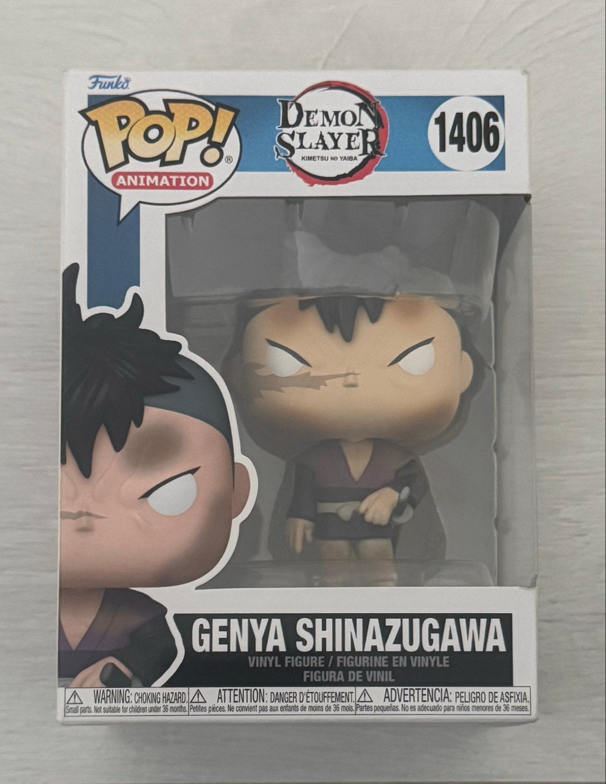Genya Shinazugawa #1406 Funko Pop demon slayer, Ophalen, Nieuw