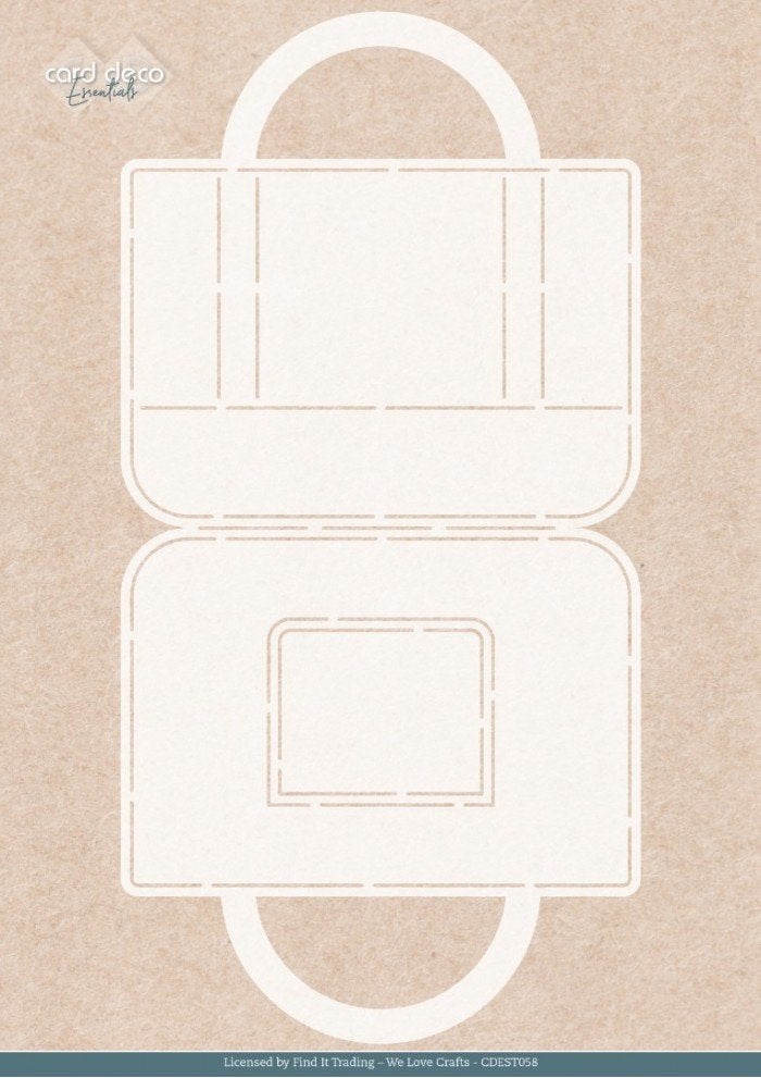 Card Deco Essentials Folding Card Stencil A4 Tulip Handbag, Overige merken, ., Nieuw, Ophalen of Verzenden