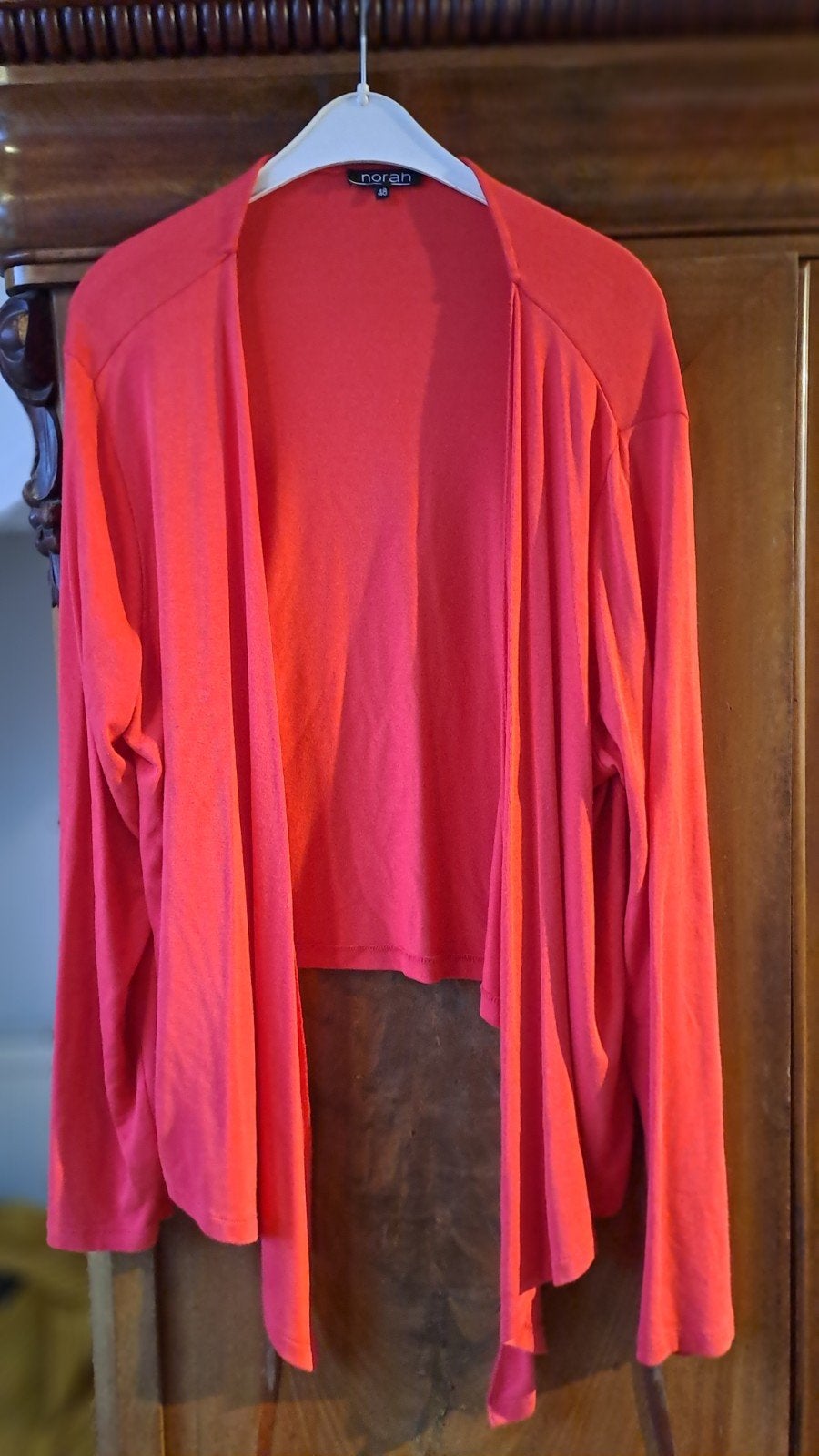 Norah tricot vestje * mt 48 * ZGAN, Ophalen of Verzenden, Zo goed als nieuw, Maat 46/48 (XL) of groter, Rood