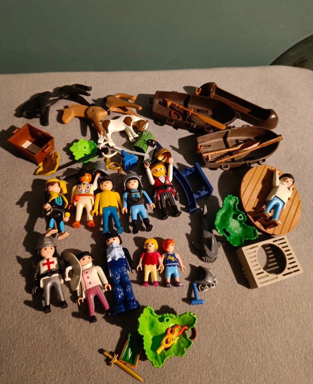 collectie playmobil poppetjes, coaching/familie opstelling, Ophalen of Verzenden, Zo goed als nieuw, Losse onderdelen, Figuren