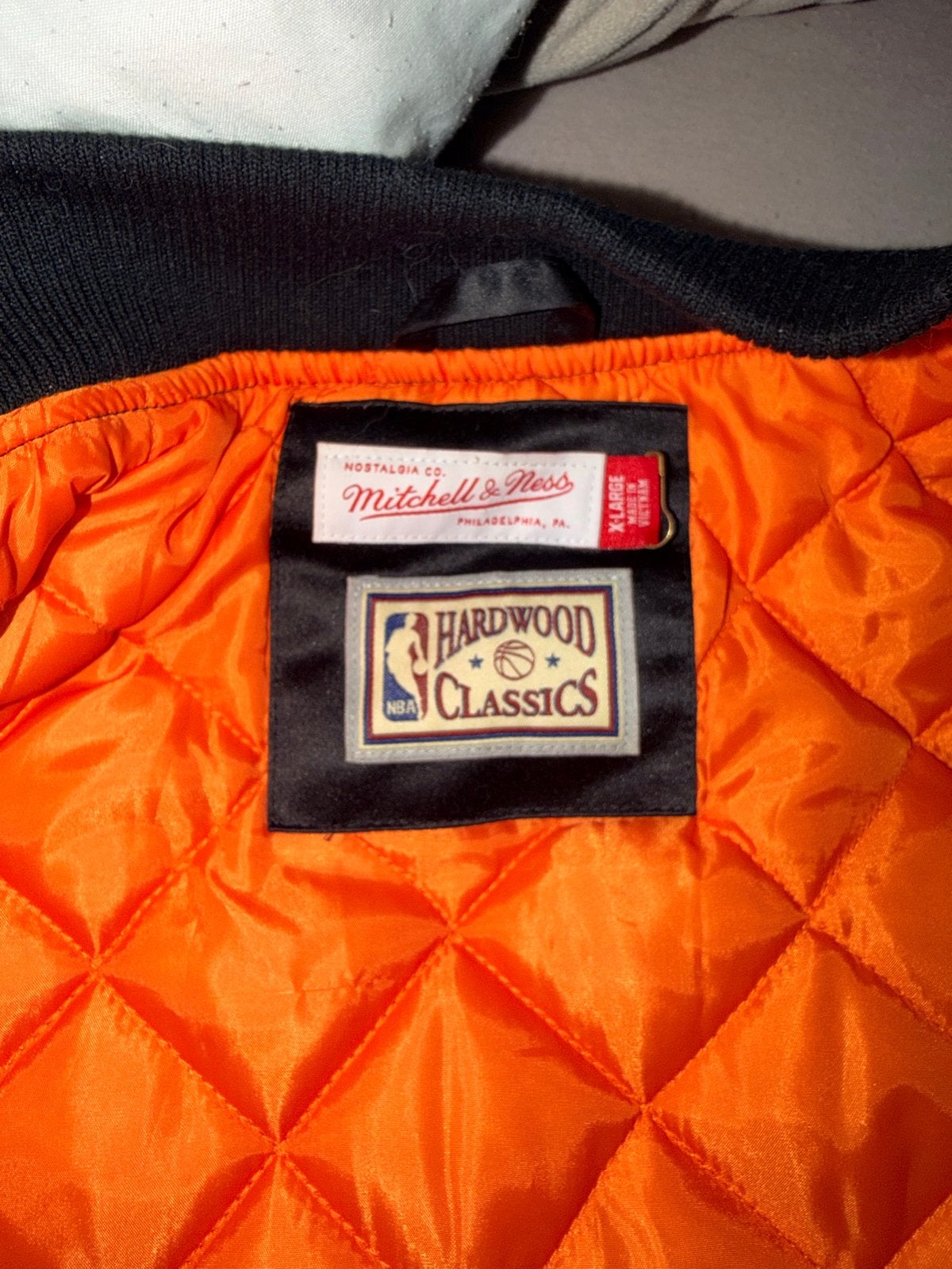 Mitchell & Ness Chicago Bulls NBA Finals Bomberjack, Ophalen, Nieuw, Maat 56/58 (XL), Zwart