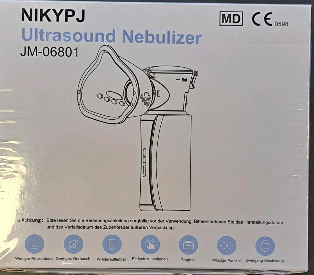 Nieuwe Ultrasone Vernevelaar NIKYPJ JM-06801, Help@nikypj.com, Nieuw, Ophalen of Verzenden, Shenzhen Jermei Medical Device Technology Co., Ltd