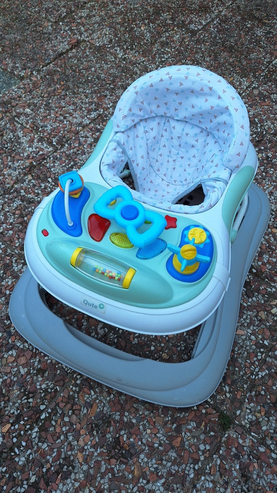 Qute Q-cooper Babywalker met speelblad, Ophalen, Gebruikt