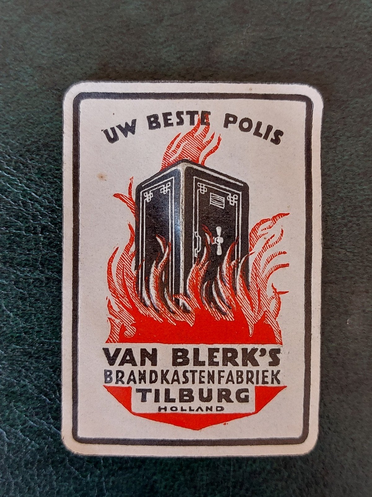 Sluitzegel Van Blerk's Brandkastenfabriek Tilburg, Verzenden, Overige typen