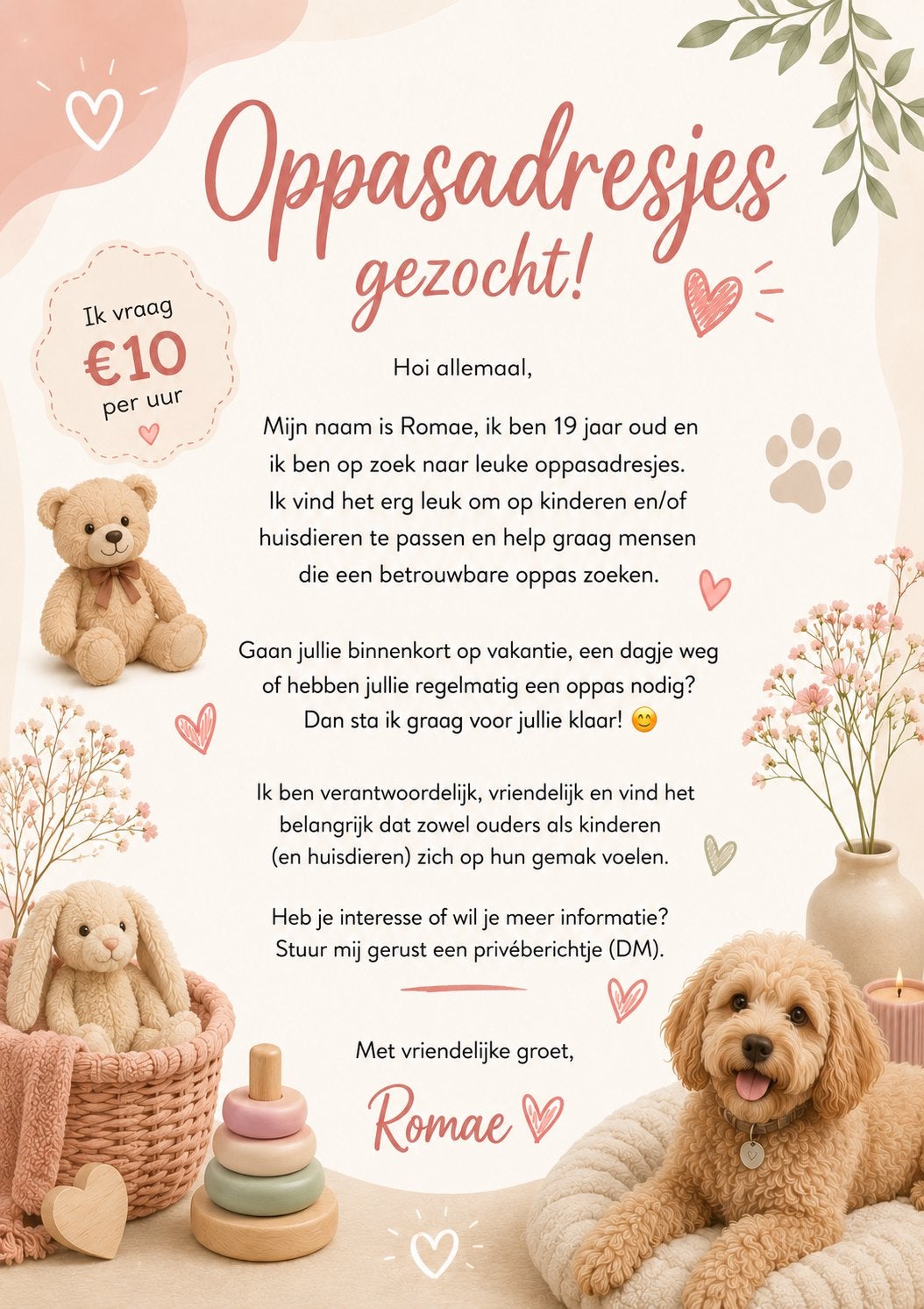 Oppassen, Vanaf 10 jaar, Overige vormen