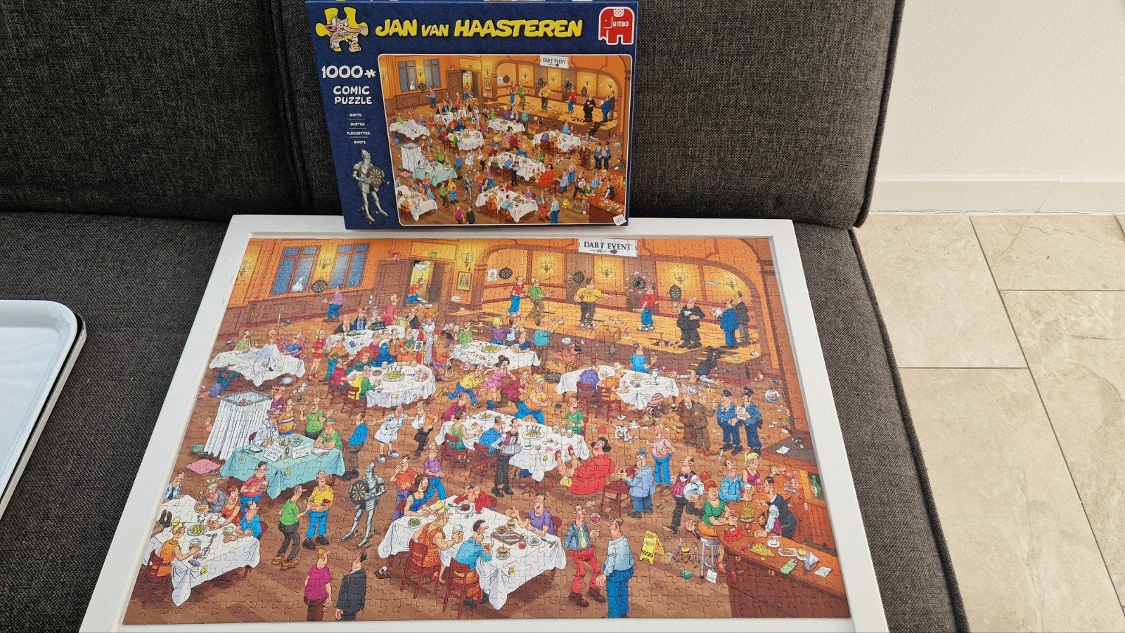 Jan van Haasteren Darten, Ophalen of Verzenden, 500 t/m 1500 stukjes, Gebruikt