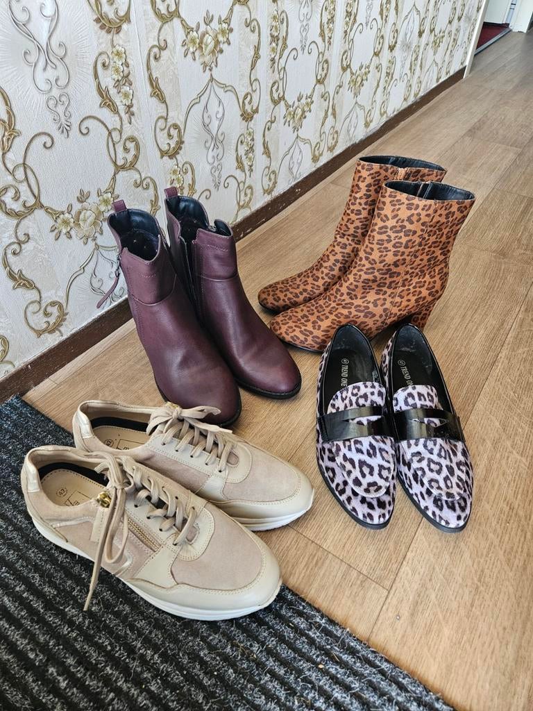 Laars, schoen en instapper, maat 41 en 42, Ophalen, Bruin, Lage of Enkellaarzen, Nieuw