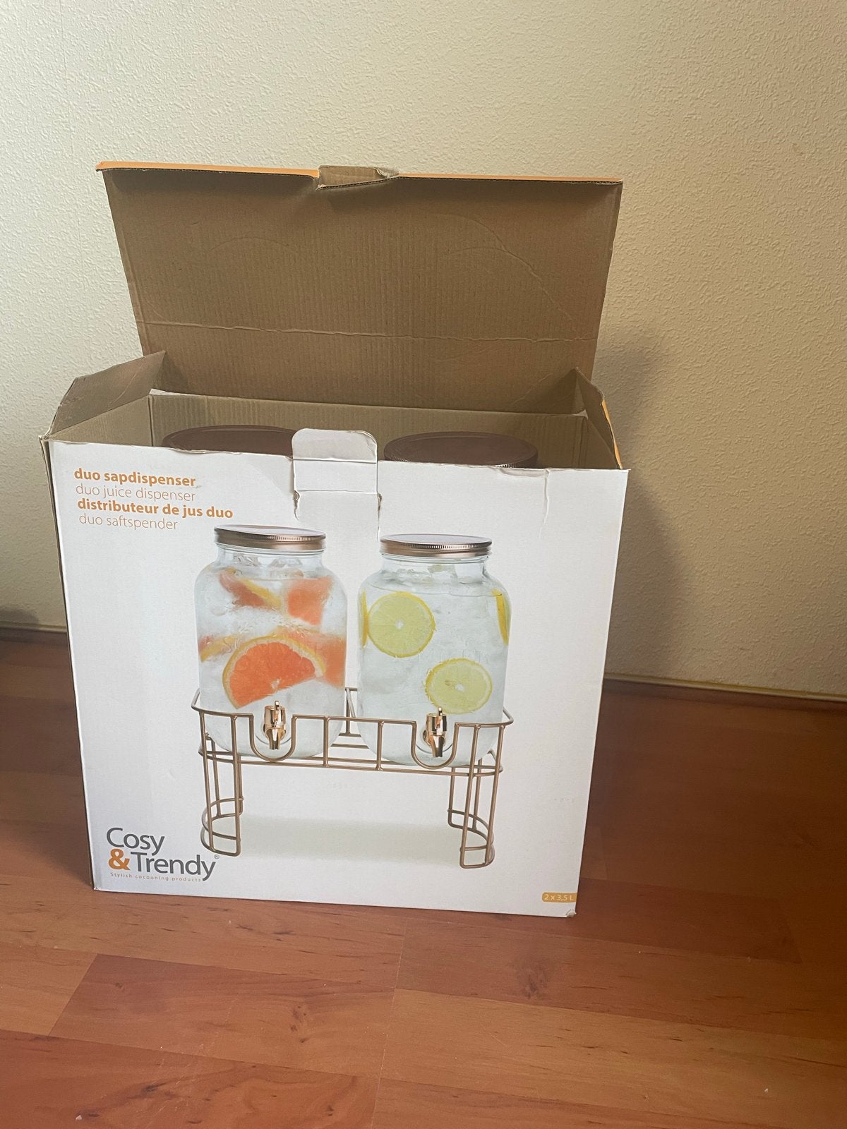 Sapdispenser - Nieuw in doos, Ophalen of Verzenden, Nieuw, Meerkleurig, Glas