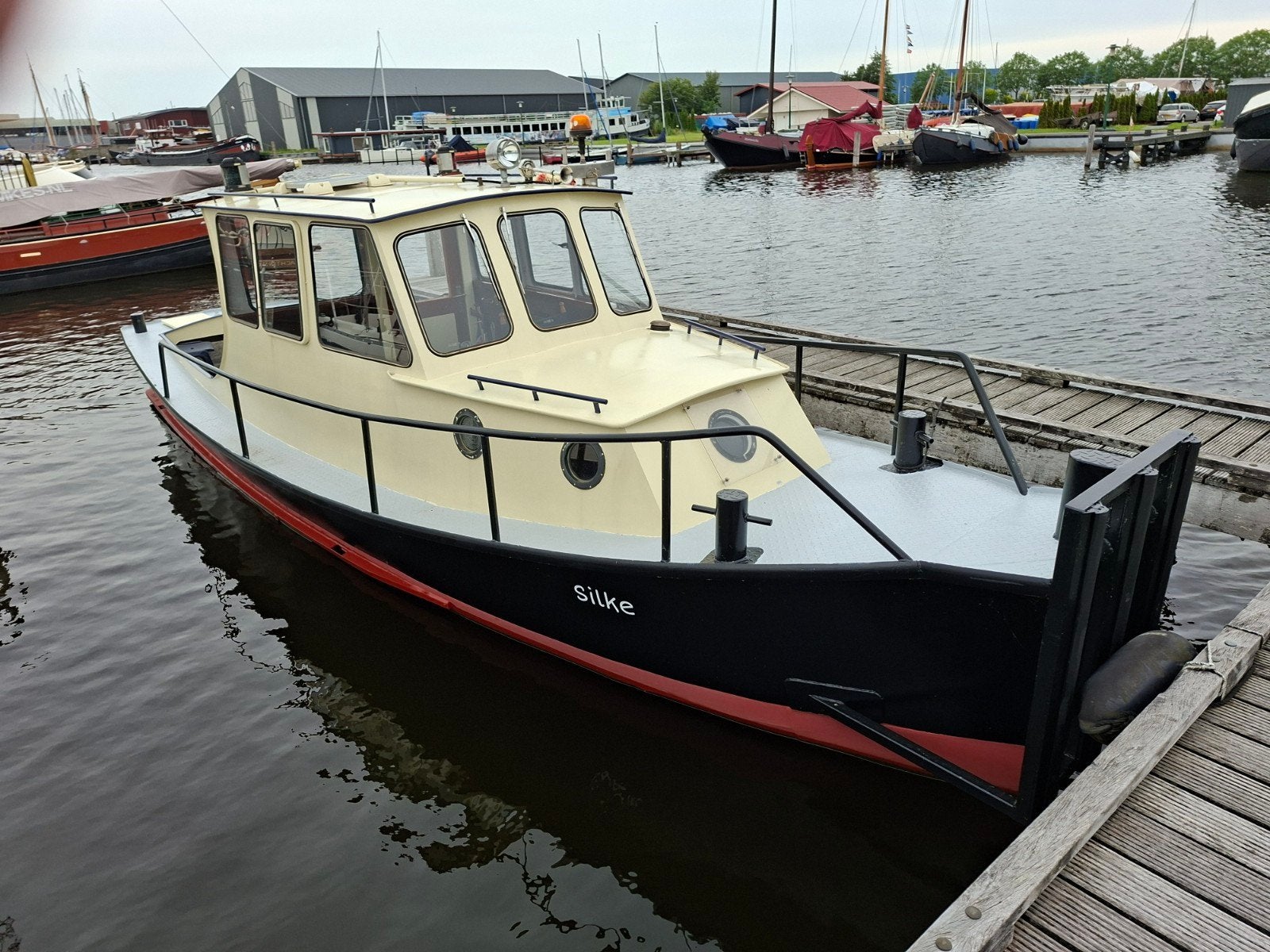 Duwbootje 9 meter, Watersport en Boten, Overige merken, 9 m, Gebruikt, Diesel
