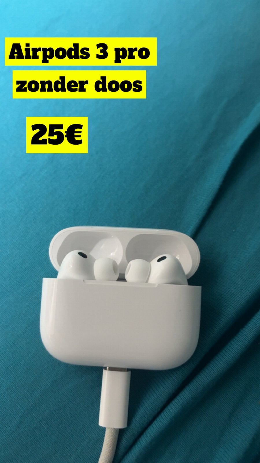 Apple AirPods Pro 3 (met case zonder doos), In-ear, Bluetooth, Nieuw, Ophalen of Verzenden