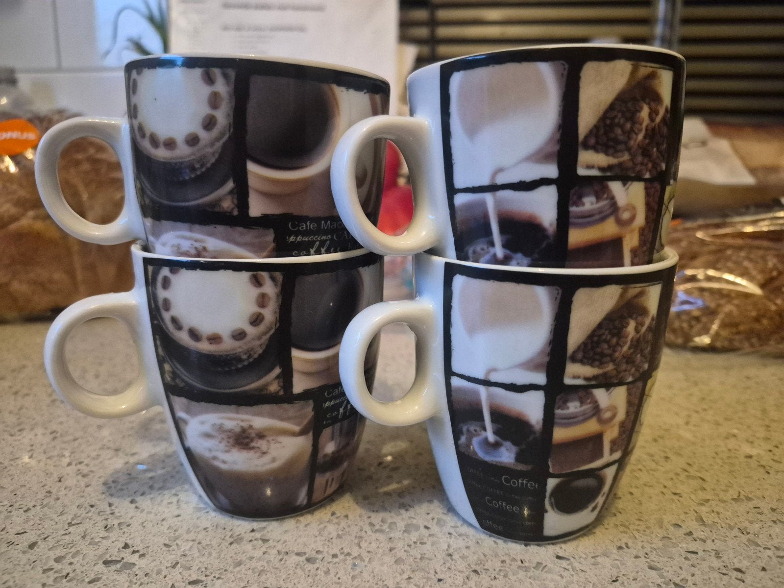 6 espressokopjes / koffiekopjes (als nieuw) met oor, Huis en Inrichting, Ophalen of Verzenden, Zo goed als nieuw, Modern, Kop(pen) en/of Schotel(s)