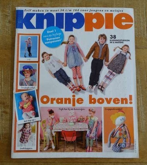 Knippie nr. 2 april, mei 2011, ook baby, maat 50 t/m 164, Hobby en Vrije tijd, Kledingpatronen, Verzenden, Zo goed als nieuw, Kind