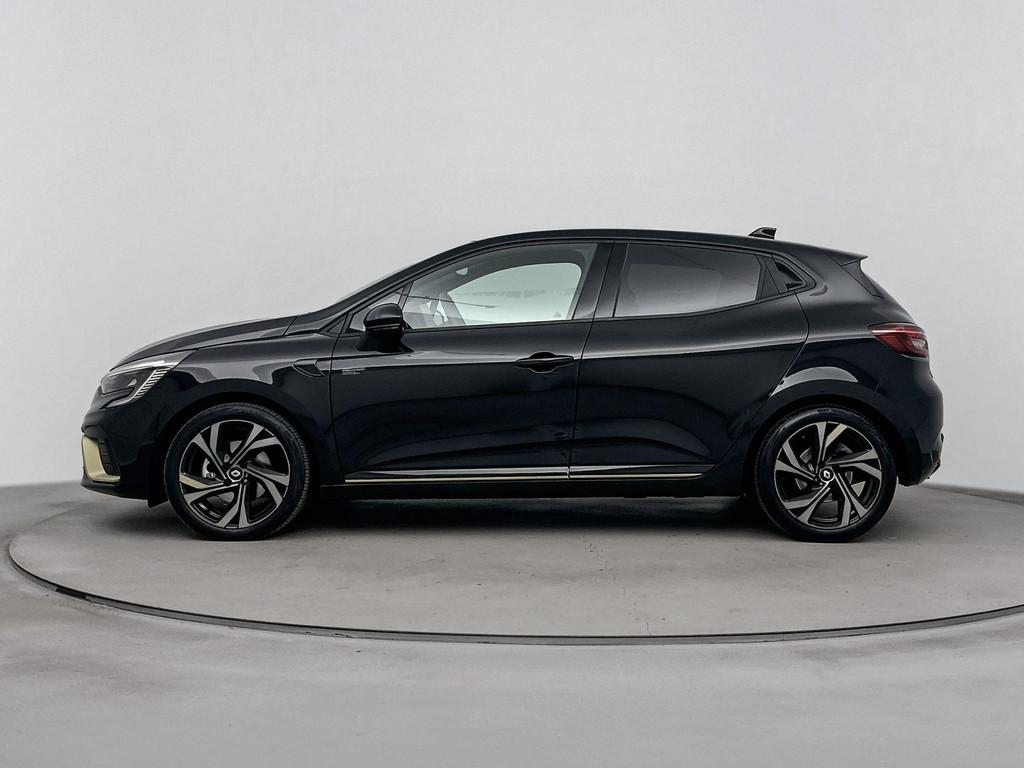 Renault Clio 1.6 E-Tech Hybrid 145Pk E-Tech Engineered | App, Gebruikt, Leder en Stof, Zwart, Origineel Nederlands