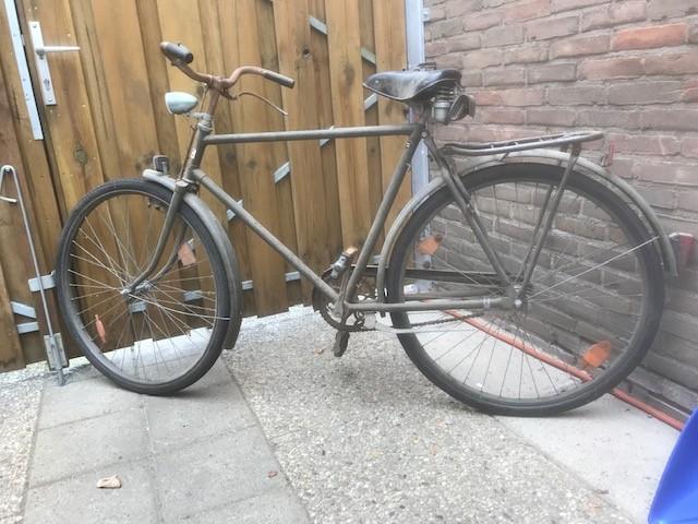 Herenfiets (Legerfiets), Terugtraprem, Gebruikt, 53 tot 57 cm, Ophalen
