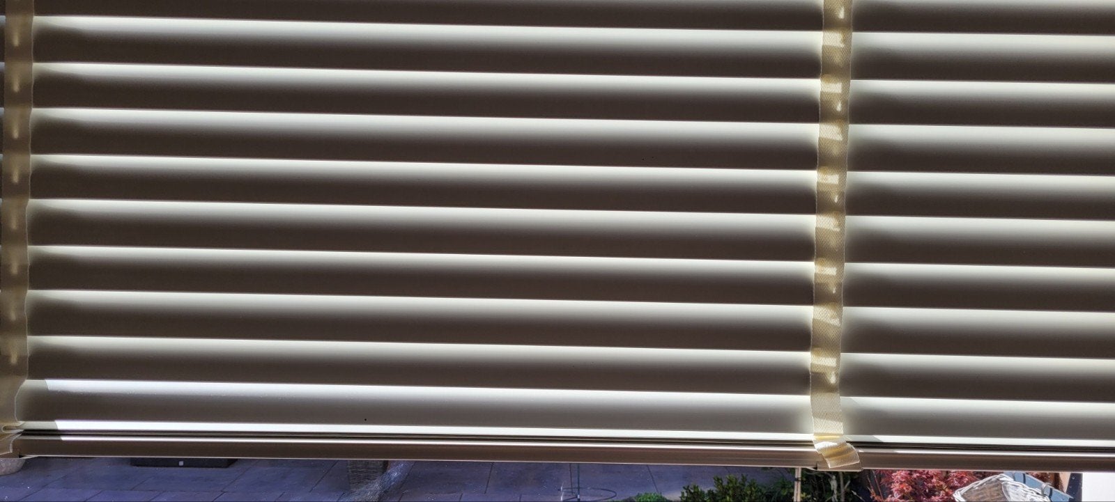 Aluminium jaloezieën gebroken wit/licht crème 207x122cm, Ophalen