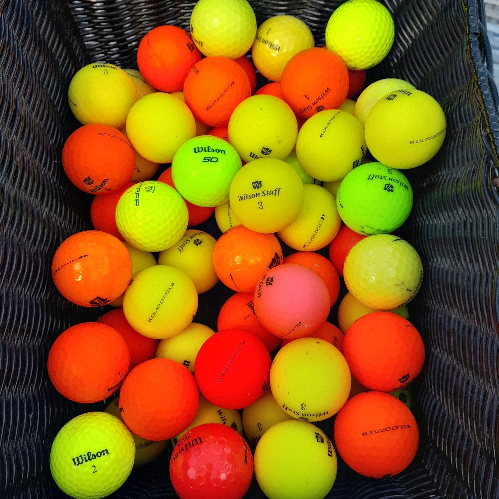 Gekleurde Wilson Golfballen, Golfballen frl, Uilenburgstate, Bal(len), Ophalen of Verzenden