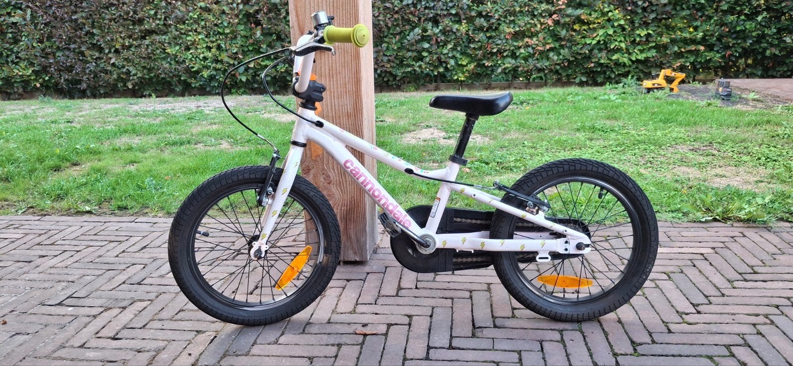 Cannondale Kinderfiets 16 inch met zijwieltjes, Ophalen, Zijwieltjes, Velgrem, Cannondale