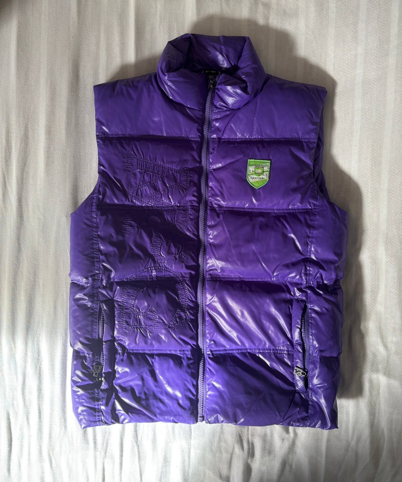 Paarse gewatteerde bodywarmer Mc Gregor, Ophalen of Verzenden, Zo goed als nieuw, Meisje, Jas