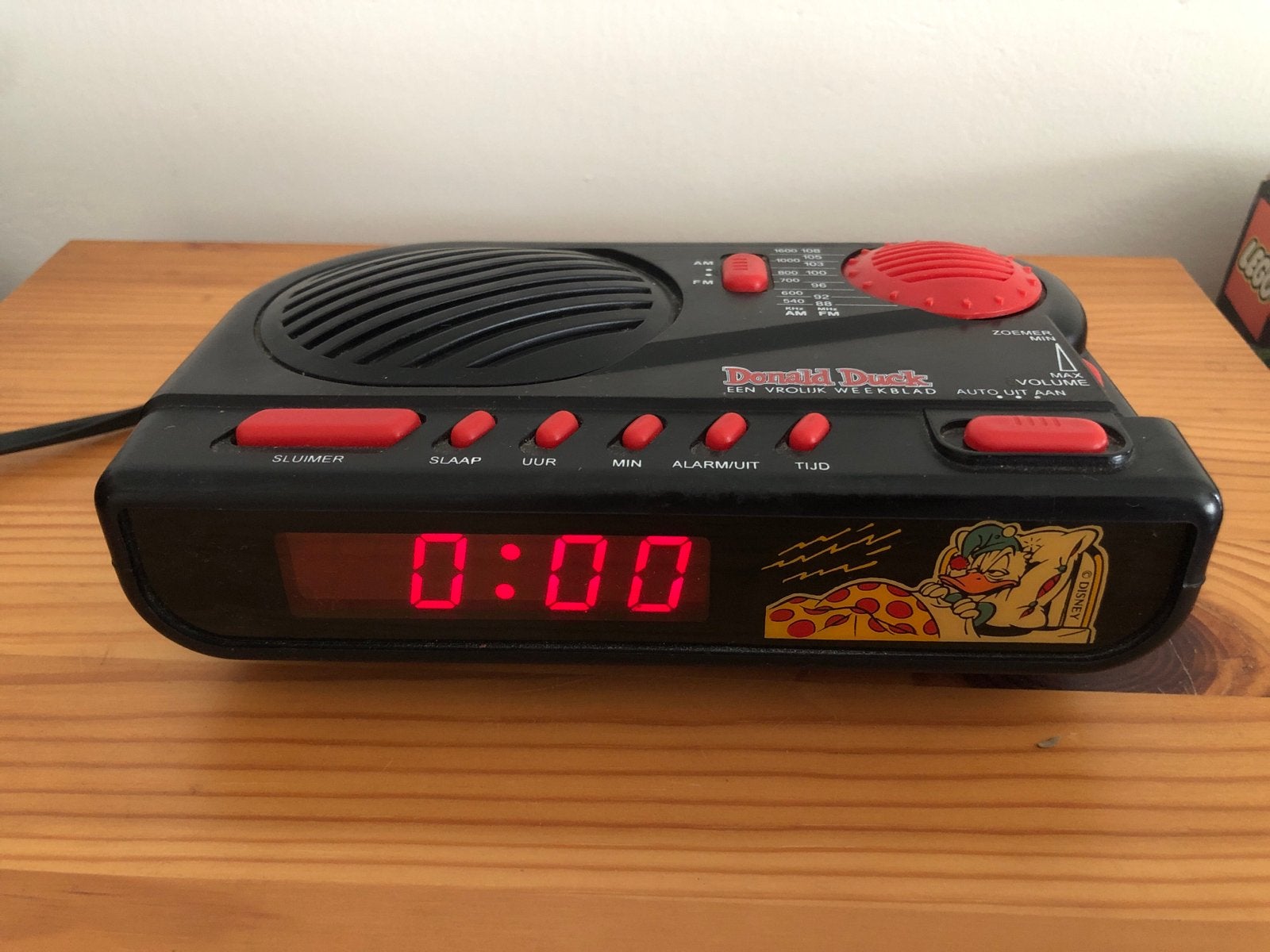 Donald Duck Wekker Radio - Vintage Disney Collectible, Ophalen of Verzenden, Gebruikt, Digitaal