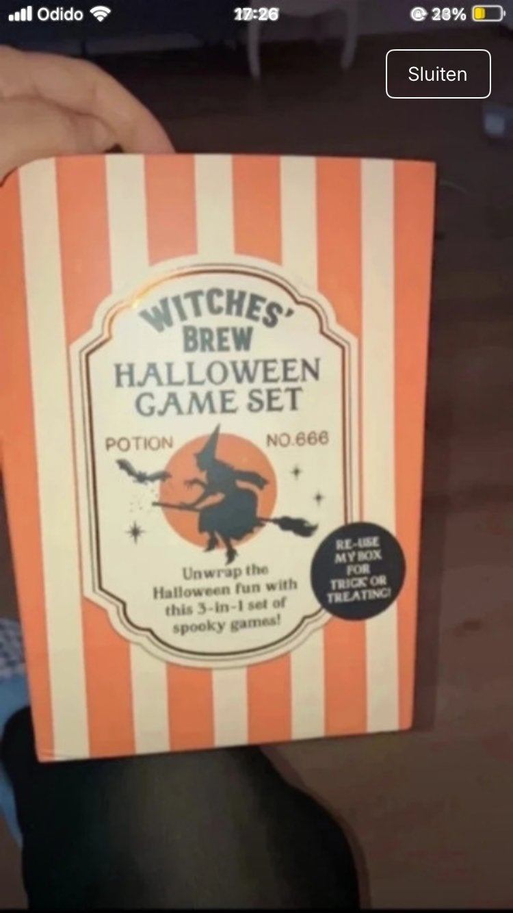 Kaartspel Halloween, Ophalen of Verzenden, Zo goed als nieuw