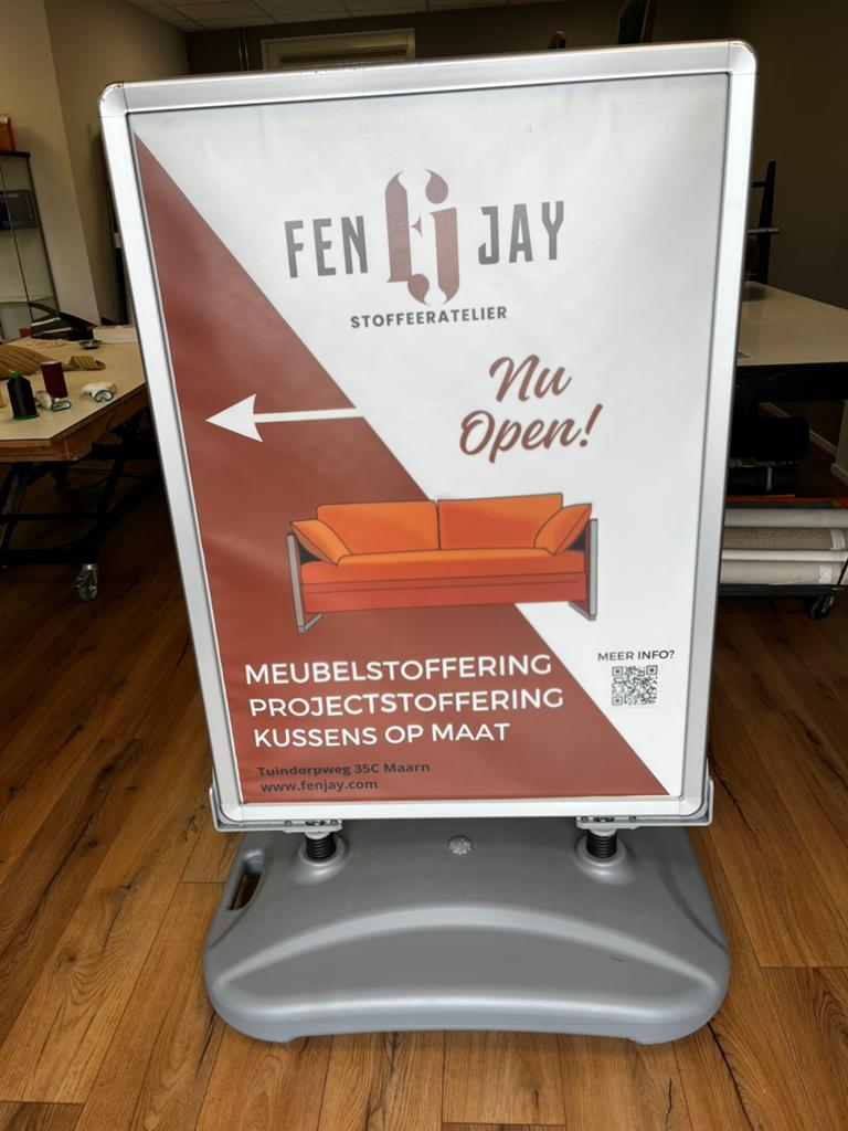Stoepbord, Verzamelen, Merken en Reclamevoorwerpen, Zo goed als nieuw, Reclamebord, Ophalen of Verzenden
