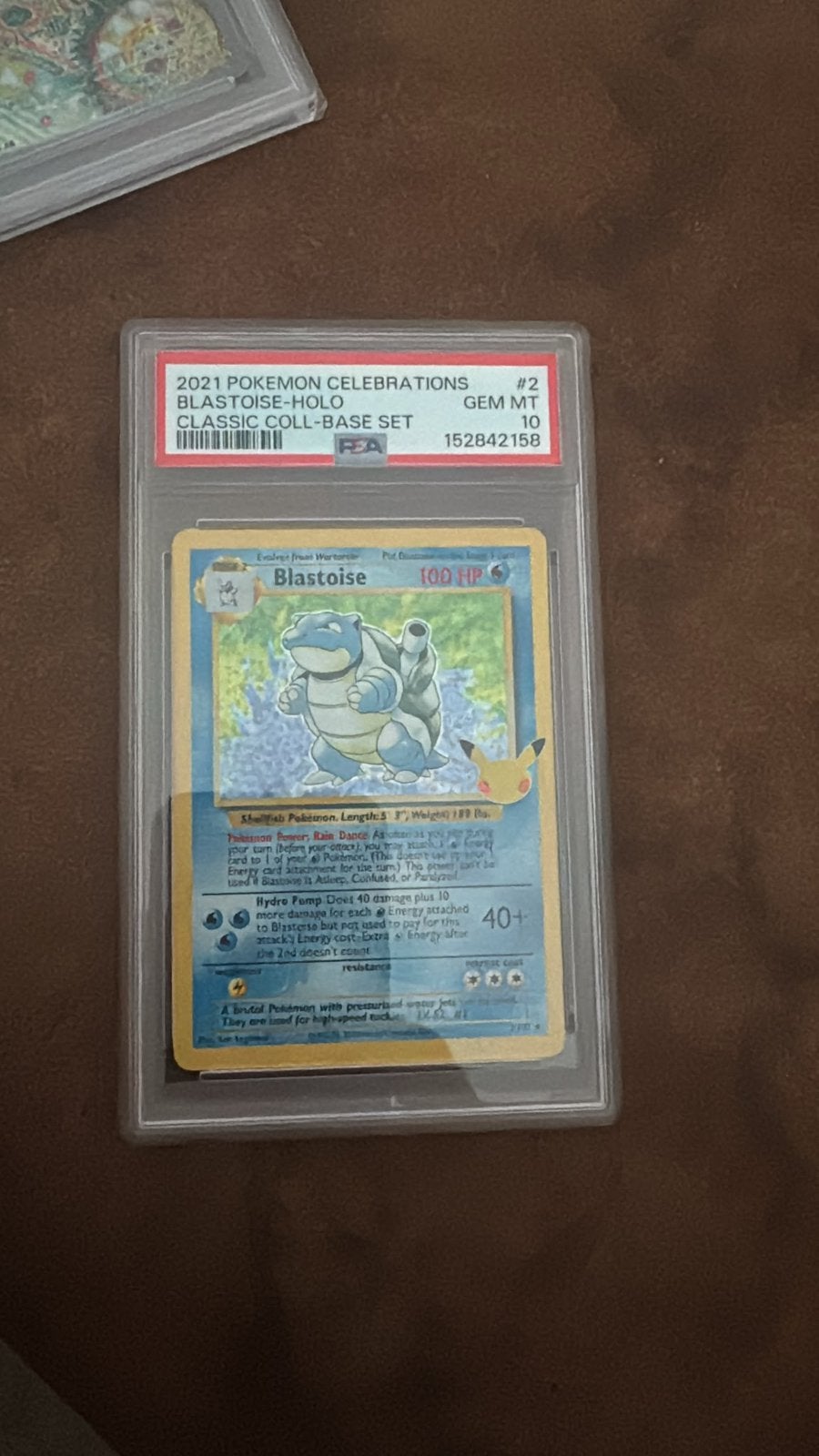 Blastoise 25th celebration psa 10, Ophalen, Zo goed als nieuw