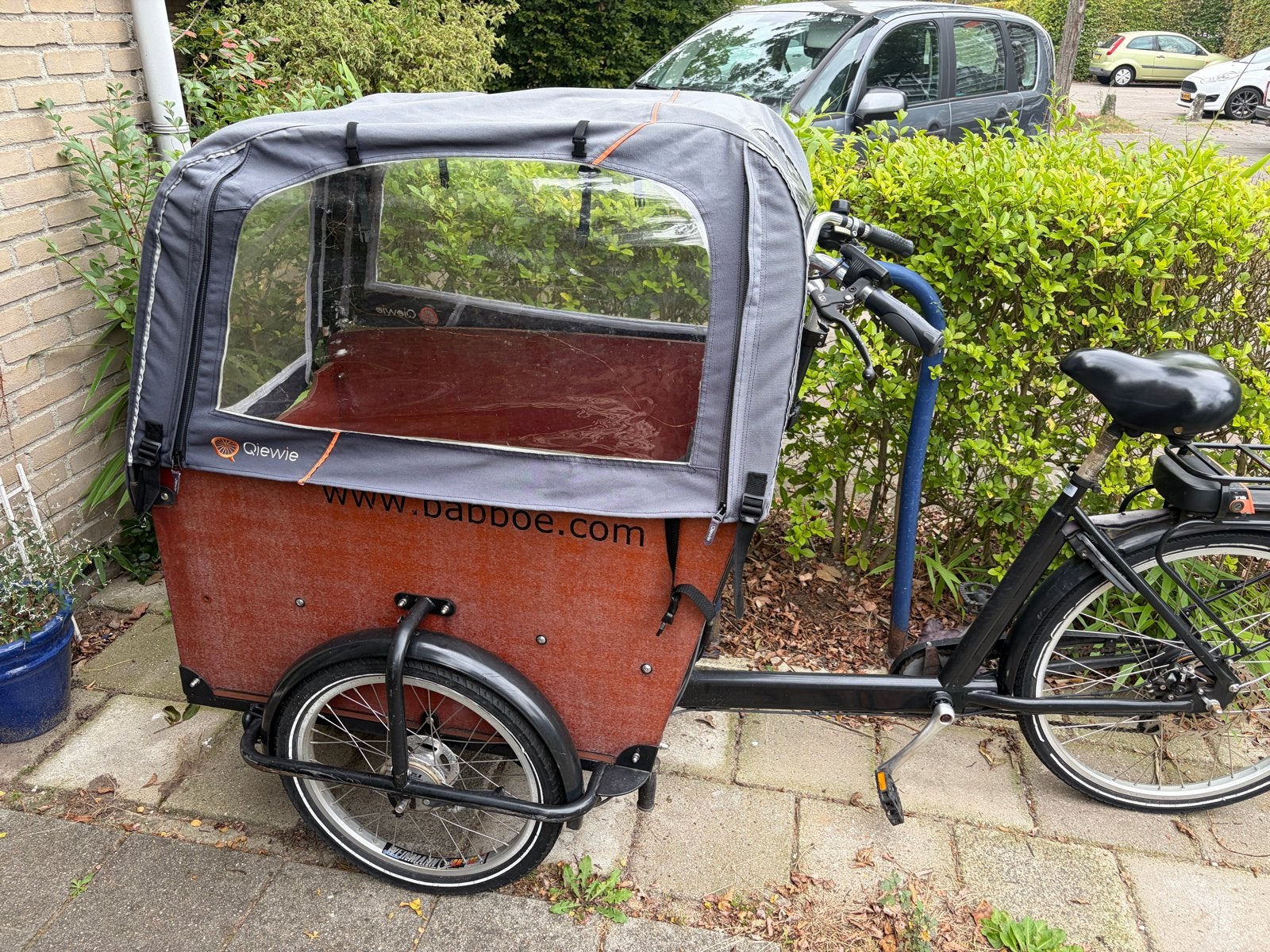 Babboe Big-E elektrische bakfiets, accu aan vervanging toe, 51 tot 55 cm, Ophalen, Gebruikt