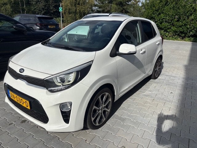Kia Picanto 1.0 MPi KLIMA/NAVI/CAMERA/PDC BJ 2019 Wit, Voorwielaandrijving, Dealer onderhouden, 4 cilinders, 4 stoelen