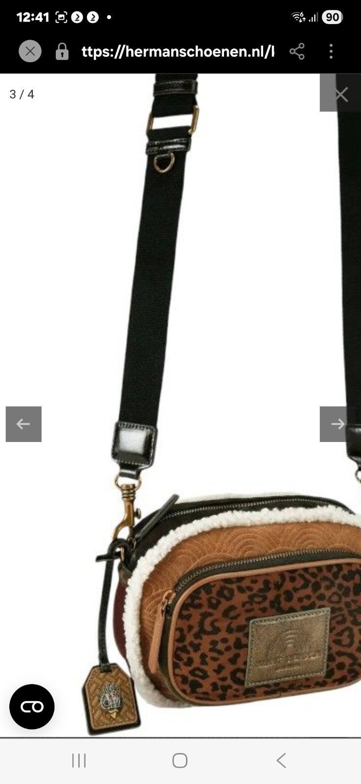 kurt geiger southbank camera pocket tas nieuw, Verzenden, Nieuw, Bruin