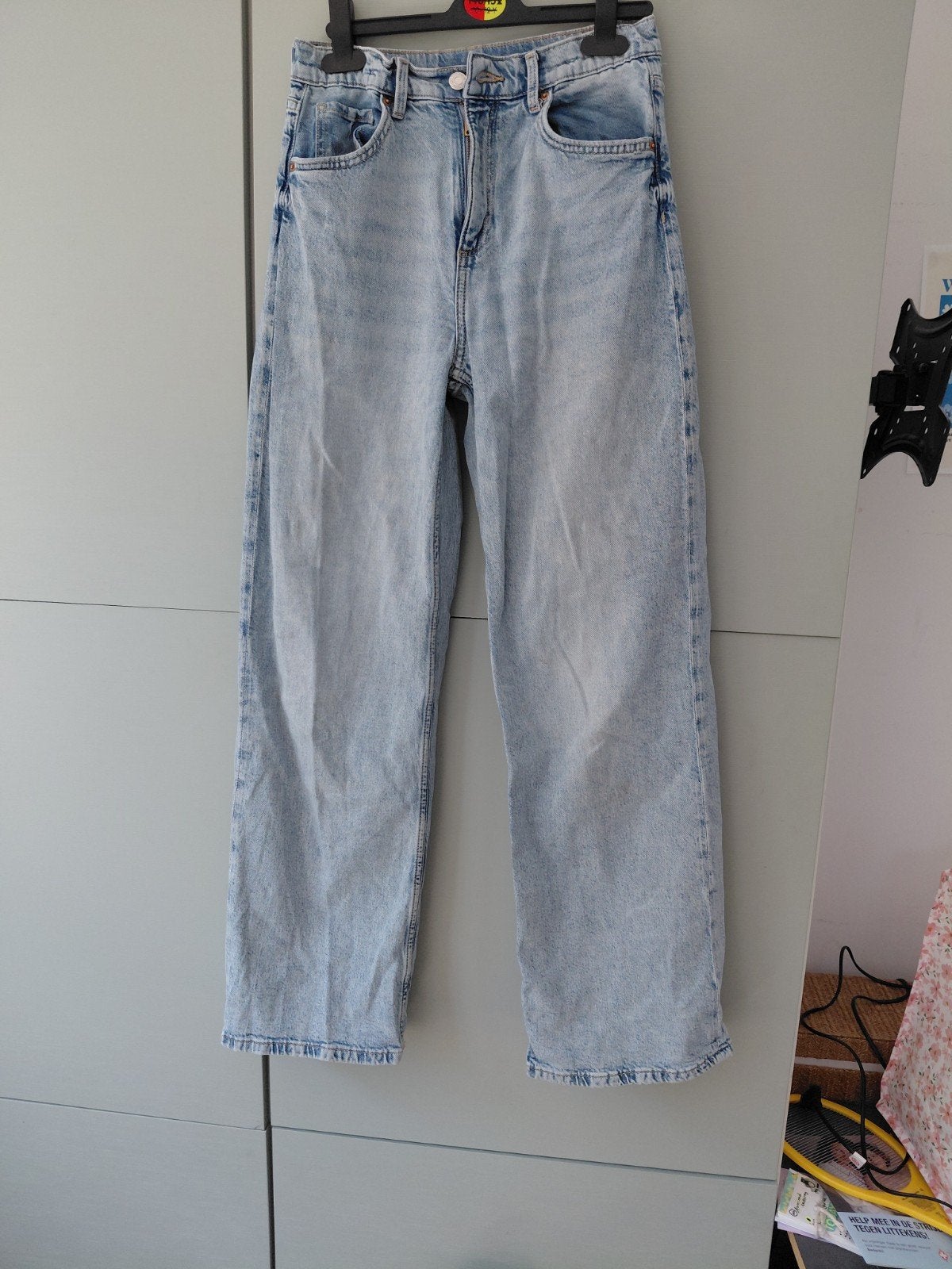 Lichtblauwe wijde jeans, Kleding | Dames, Spijkerbroeken en Jeans, Verzenden