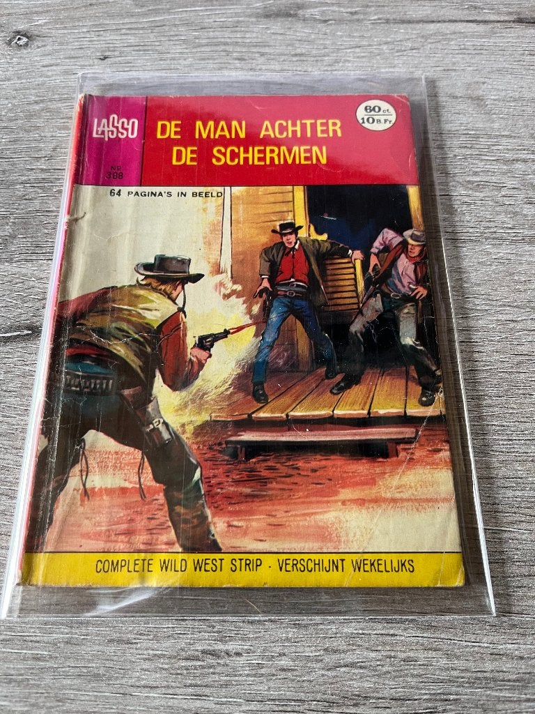 Lasso 388 De man achter de schermen, Eén stripboek, Ophalen of Verzenden, Gelezen