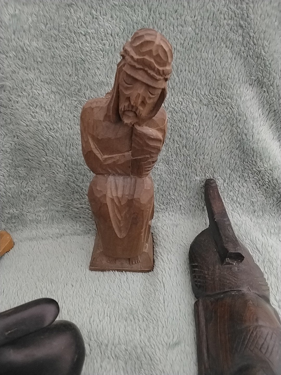 Diverse Houten Beeldjes en Masker - Handgesneden Decoratie, Ophalen of Verzenden