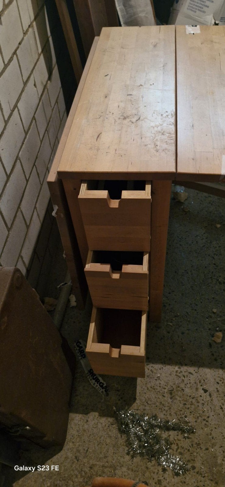 Ikea norden tafel, Ophalen of Verzenden, Gebruikt, Rechthoekig, 50 tot 100 cm