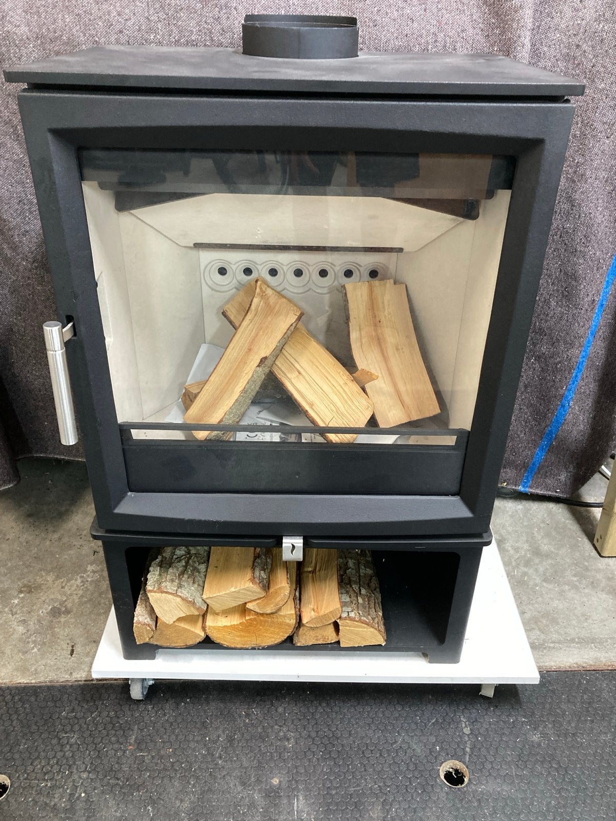Charlton & Jenrick Woodtec 5kW Houtkachel - Zo goed als nieu, Ophalen, Nieuw, Vrijstaande haard, Houthaard