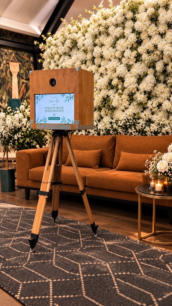 Flowerwall Wit + Photobooth onbeperkt printen, Ophalen, Nieuw, Carnaval