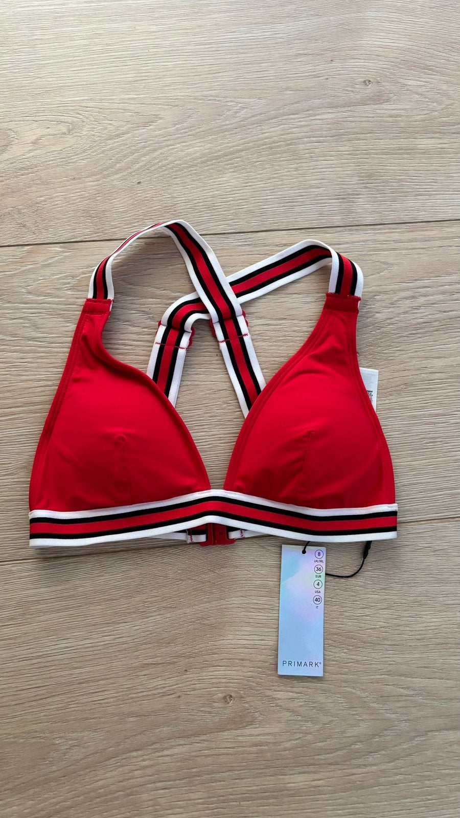 Nieuw rode bikini top maat 36 Primark, Ophalen of Verzenden, Nieuw, Rood, Bikini