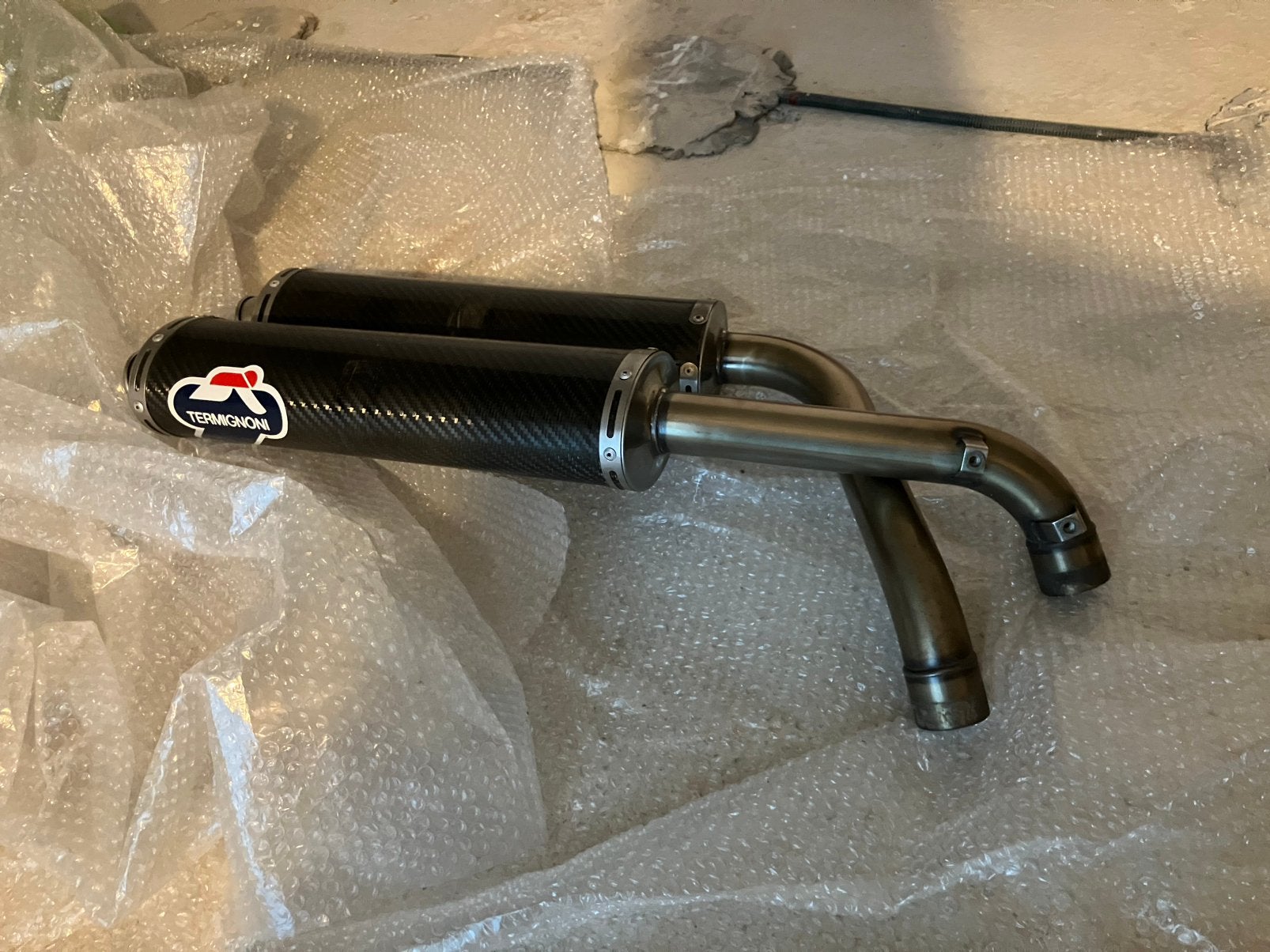 Ducati 748,916,996,998 Termignoni carbonuitlaatdempers, Motoren, Ophalen of Verzenden, Gebruikt